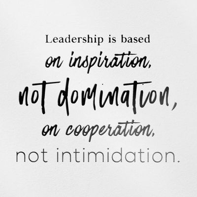 Transparent Decal Stickers of Leadership is Based On Inspiration Or Domination of Cooperation Not Intimidation (White) Premium Waterproof Vinyl Decal Stickers for Laptop Phone A ANDSKUSf98136WH090622
