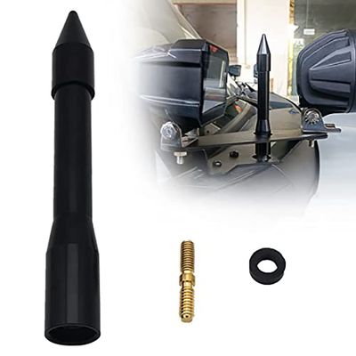 Antenna Short Aluminum Enhanced Radio FM/AM Signal Reception Mast Rocket Missile Shape Stubby Compatible with Ford Bronco 2021-2022