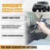 Antenna Short Aluminum Enhanced Radio FM/AM Signal Reception Mast Rocket Missile Shape Stubby Compatible with Ford Bronco 2021-2022 view 3
