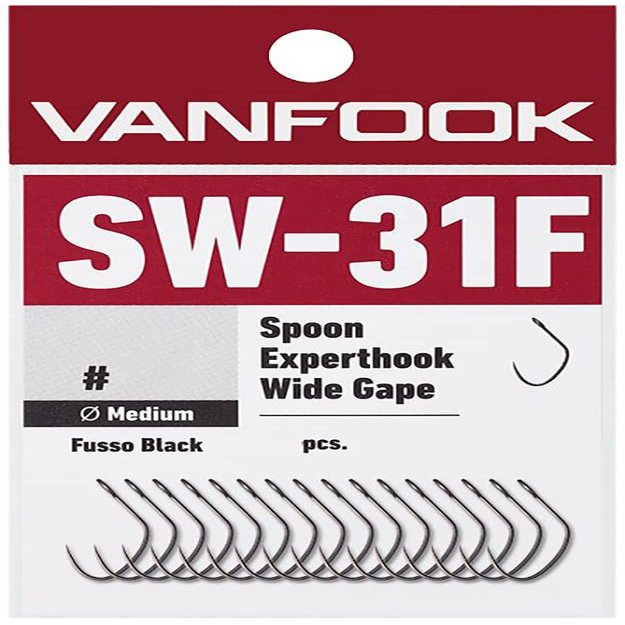 Vanfook 40487 Spoon Experthook Wide Medium SW-31F Fusso Black #6
