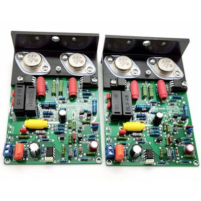 1pair DIY Kits for Original QUAD405 Amplifier Board MJ15024 Dual Channel with Aluminum Angle