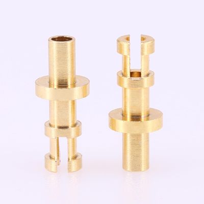 100PCS DIY Turret Lug Project Audio Strip Tag Board Turret Board Terminal Lug for Tube Amplifier DIY Brass Plated Gold Slotted Turret (Slotted Gold Long Turret 100PCS)