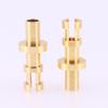 100PCS DIY Turret Lug Project Audio Strip Tag Board Turret Board Terminal Lug for Tube Amplifier DIY Brass Plated Gold Slotted Turret (Slotted Gold Long Turret 100PCS) view 1