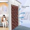 Warmth Retention Screen Door,Cold Door Curtain,Thermal Insulated Door Curtain,Loss Reduce Noise,Curtain for Door Window,Doorway Curtains,for Air Conditioner Room,Heater Room, Living Room view 3