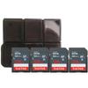4X Ultra 128 GB SDXC UHS I Memory Card 100 MBs + Memory Card Holder view 1