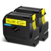 USUPERINK 2 Pack Compatible for Brother P Touch M Tape M-K631 MK631 M631 M-631 12mm 1/2 Inch 0.47'' Yellow Label Tape for PT-45M PT-55BM PT-55S PT-65 PT-65SB Label Maker Tape Black on Yellow view 1