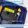 USUPERINK 2 Pack Compatible for Brother P Touch M Tape M-K631 MK631 M631 M-631 12mm 1/2 Inch 0.47'' Yellow Label Tape for PT-45M PT-55BM PT-55S PT-65 PT-65SB Label Maker Tape Black on Yellow view 4