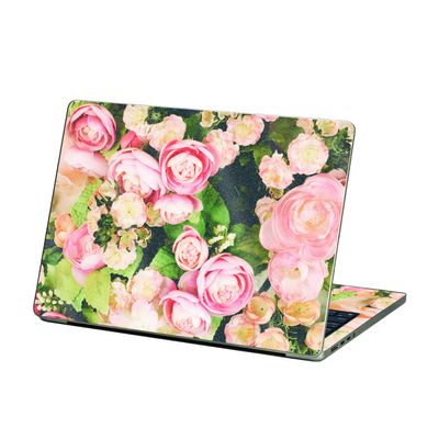 MightySkins Glossy Glitter Skin Compatible with Apple MacBook Air 13.6 M2 (2022) - Faded Roses | Protective, Durable High-Gloss Glitter Finish | Easy to Apply and Change Styles | Made in The USA