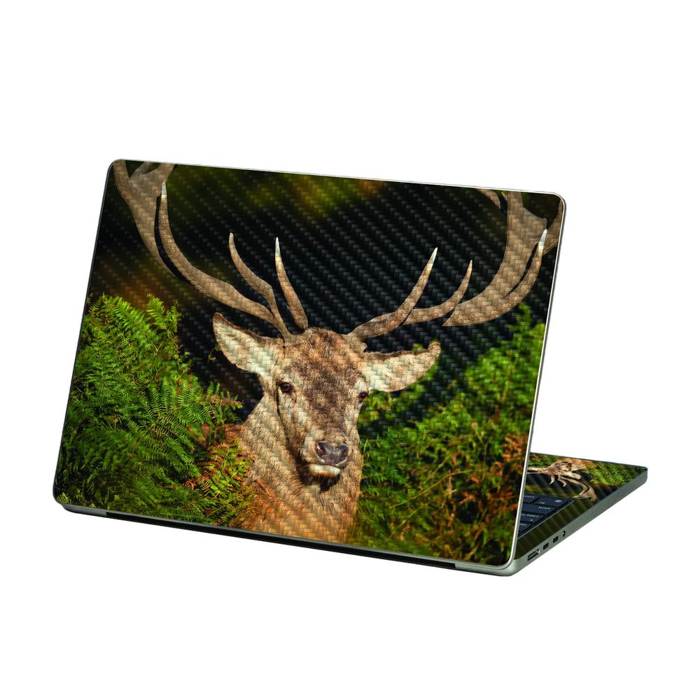 MightySkins Carbon Fiber Skin Compatible with Apple MacBook Air 13.6 M2 (2022) - Morning Buck | Protective, Durable Textured Carbon Fiber Finish | Easy to Apply and Change Styles | Made in The USA