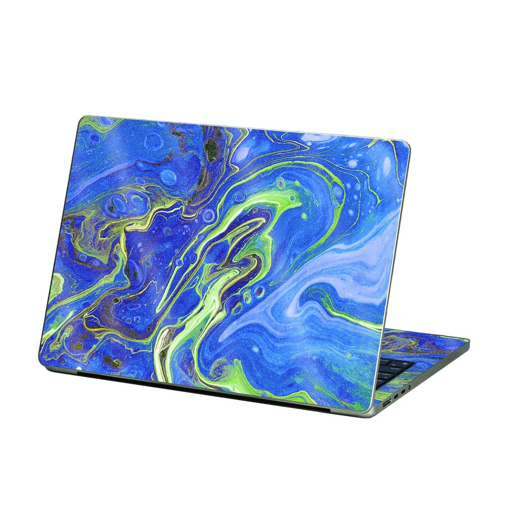 MightySkins Glossy Glitter Skin Compatible with Apple MacBook Air 13.6 M2 (2022) - Blue Pour | Protective, Durable High-Gloss Glitter Finish | Easy to Apply and Change Styles | Made in The USA