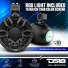 DS18 Hydro NXL-X8PRO/BK 8" Compact Wakeboard Tower Speakers with Hybrid Mid-Range & Compression Driver Loudspeaker, Integrated RGB LED Lights, 500 Watts, Speaker Cover Included  Pair view 3