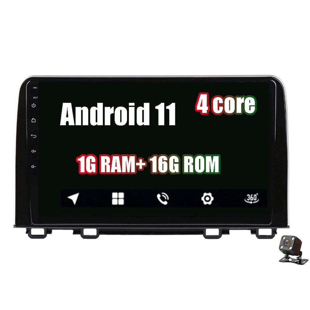 9'' Double Din Android 11 WiFi Carplay Car Stereo for Honda CRV 5 RT RW 2016 2017 2018 Multimedia Video Player Suppot Steering Wheel Control DAB+ OBD2 DVR RDS DSP