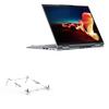 BoxWave Stand and Mount Compatible with Lenovo ThinkPad X1 Yoga (21CD) - Pocket Aluminum Stand 3-in-1, Portable Multi Angle Viewing Riser - Metallic Silver