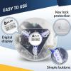 KLIM Discman Portable Player with Headphones, Built-in Battery - New - Compact CD Player for Home and Car - Compatible with SD Card, CD-R, CD-RW, MP3, WMA - 5 EQ Effects -Clear White view 4