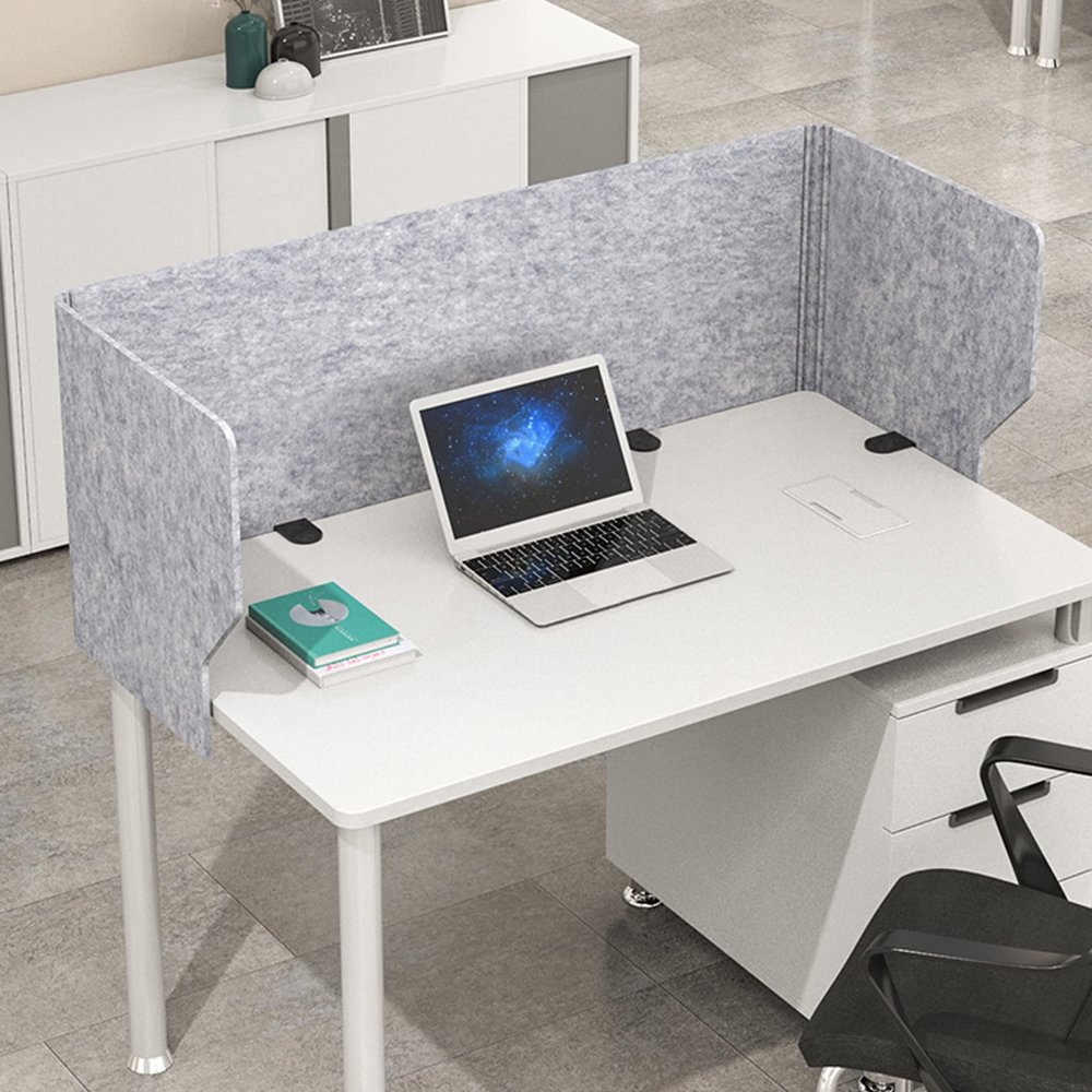 WORDFUN Desktop Privacy Panel, Sound Absorbing Privacy Shields for Schools Offices, Stand Up Privacy Folders, Reduces Noise and Visual Distractions, Easy to Carry, No Need to Install