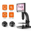 Microscope Kit 7 Inch IPS Screen Industrial Digital Microscope Camera 0-2000x Multipurpose Camera Microscope Lens Adapters view 2