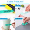 USUPERINK 2 Pack Compatible for Brother P Touch M Tape M-K721 MK721 M721 M-721 9mm 3/8 Inch 0.35'' Green Label Tape for PT-45M PT-55BM PT-55S PT-65 PT-65SB Label Maker Tape Black on Green view 3