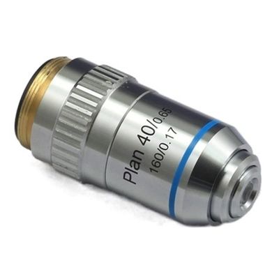 Microscope Kit Biological Microscope Lens 4X 10X 20X 40X 60X 100X RMS Thread 160/0.17 Microscope Lens Adapters (Color : Type B 40X)