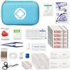 276PCS Small Travel First Aid Kit Supplies for Business, First Aid Kits Backpacking Essentials Items Trauma First Aid Survival Kits for Home Outdoor Adventure, Blue AMORNING view 2