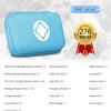 276PCS Small Travel First Aid Kit Supplies for Business, First Aid Kits Backpacking Essentials Items Trauma First Aid Survival Kits for Home Outdoor Adventure, Blue AMORNING view 4
