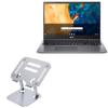 BoxWave Stand and Mount Compatible with Acer Chromebook 515 (CB515-1W) - Executive VersaView Laptop Stand, Ergonomic Adjustable Viewing Angle Metallic Riser - Metallic Silver view 1