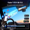 Pelsee P12 Pro 4K Mirror Dash Cam w/ADAS and BSD, 5.8GHz WiFi 20MB/s Download, Rear View Mirror Camera 4K Front and 1080P Rear, Voice Control, GPS, Color Night Vision, 12" Touch Screen,32G Memory Card view 2