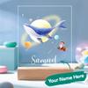 VEELU LED Baby Night Light with Personalized Whale Design Christening Gift for Boy and Girl Birth Gift for Girl view 2