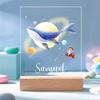VEELU LED Baby Night Light with Personalized Whale Design Christening Gift for Boy and Girl Birth Gift for Girl view 3
