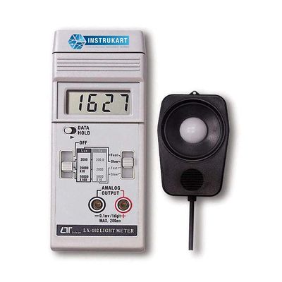 Digital Lux Meter (Range: 50,000 Lux) for Photography, Stadiums, Clean Rooms, Theatres Alongwith Factory Calibration Certificate Model:LX-102