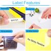 USUPERINK 4 Pack Compatible for Brother P Touch M Tape M-K121 MK121 M121 M-121 9mm 3/8 Inch 0.35'' Clear Label Tape for PT-65 PT-65SB PT-65SCCP PT-65SL PT-65VP Label Maker Tape Black on Clear view 3