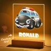 VEELU LED Baby Night Light Personalized with Name Police Car Christening Gift for Boy and Girl Boy Birth Gift view 2