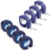 4 White Plasitc + 4 Metallic Silver Compatible with Dymo Letratag Refills 12mm x 4m 1/2" x 13' Label Tape view 1