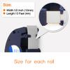 4 White Plasitc + 4 Metallic Silver Compatible with Dymo Letratag Refills 12mm x 4m 1/2" x 13' Label Tape view 4