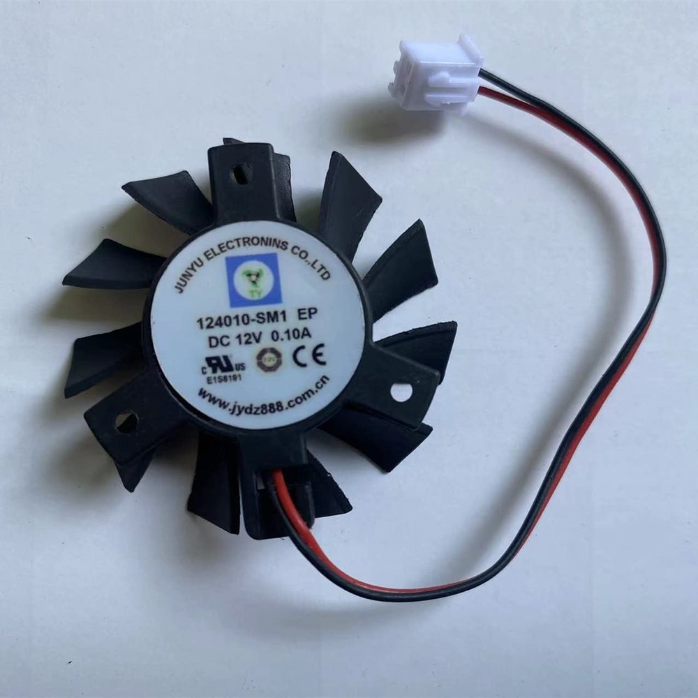 124010-SM1 EP Fan for 12V 0.10A Diameter 37mm Pitch 26mm Cooling Fan