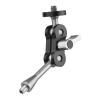Andoer MA-95 Magic Arm Extension Bracket Monitor Mount Adapter Aluminum Alloy 1/4 Inch Screws Connection Dual Flexible Ball Head for Mounting Video Monitor LED Light, Pack of 1pcs view 1