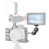 Andoer MA-95 Magic Arm Extension Bracket Monitor Mount Adapter Aluminum Alloy 1/4 Inch Screws Connection Dual Flexible Ball Head for Mounting Video Monitor LED Light, Pack of 1pcs view 2