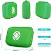 276 Car First Aid Kit for Business, Portable First Aid Kits Travel Szie Emergency Essentials Supplies for Outdoor Activities Skating Boating, Green AMORNING view 3