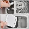 Case Compatible with TP-Link AC750 Wireless Portable Nano Travel Router. for Hotspot WiFi Devices Storage Carrying Box Holder for Power Adapter, Ethernet Cable and Other Accessories (Bag Only)-Grey view 3
