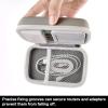 Case Compatible with TP-Link AC750 Wireless Portable Nano Travel Router. for Hotspot WiFi Devices Storage Carrying Box Holder for Power Adapter, Ethernet Cable and Other Accessories (Bag Only)-Grey view 4