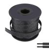 100ft-1/8inch PET Expandable Braided Sleeving Wire Loom Cable Sleeves Automotive Wire Sleeve Cable Management Wrap Wire Protector Tubing Desk Wire Organizer for Home, Office, Audio HDMI Cable, Black view 1