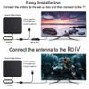 AUTERCO Amplified HDTV Antenna 350+ Mile Range - Indoor Outdoor Digital TV Antenna with Signal Booster, Supports 4K 1080P HD Channels, Weatherproof Design for Attic/Window/Wall Mount view 2