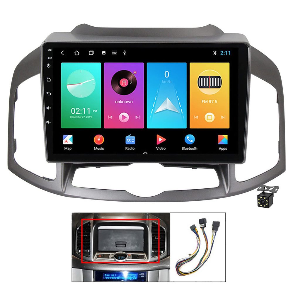 10 Inch Car Stereo Multimedia Player GPS Navigation for Chevrolet Captiva 1 2012-2017 Car Radio Video Receiver Support Bluetooth WiFi 4G SWC RDS Carplay DAB+Backup Camera,M100s/1+16g/a