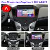 10 Inch Car Stereo Multimedia Player GPS Navigation for Chevrolet Captiva 1 2012-2017 Car Radio Video Receiver Support Bluetooth WiFi 4G SWC RDS Carplay DAB+Backup Camera,M100s/1+16g/a view 2