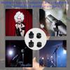 4 Pieces Mic Screw Adapter, 5/8 Female to 3/8 Male and 3/8 Female to 5/8 Male, 5/8 Female to 1/4 Male and 1/4 Female to 5/8 Male, Mic Thread Adapter, Microphone Adapter view 2