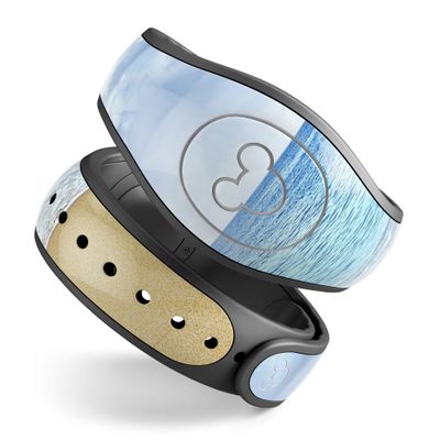 Design Skinz Calm Blue Sky and Sea Shore Premium Vinyl Decal Wrap Cover for The Disney MagicBand 1 (Fits MagicBand 1 for Disney Parks)