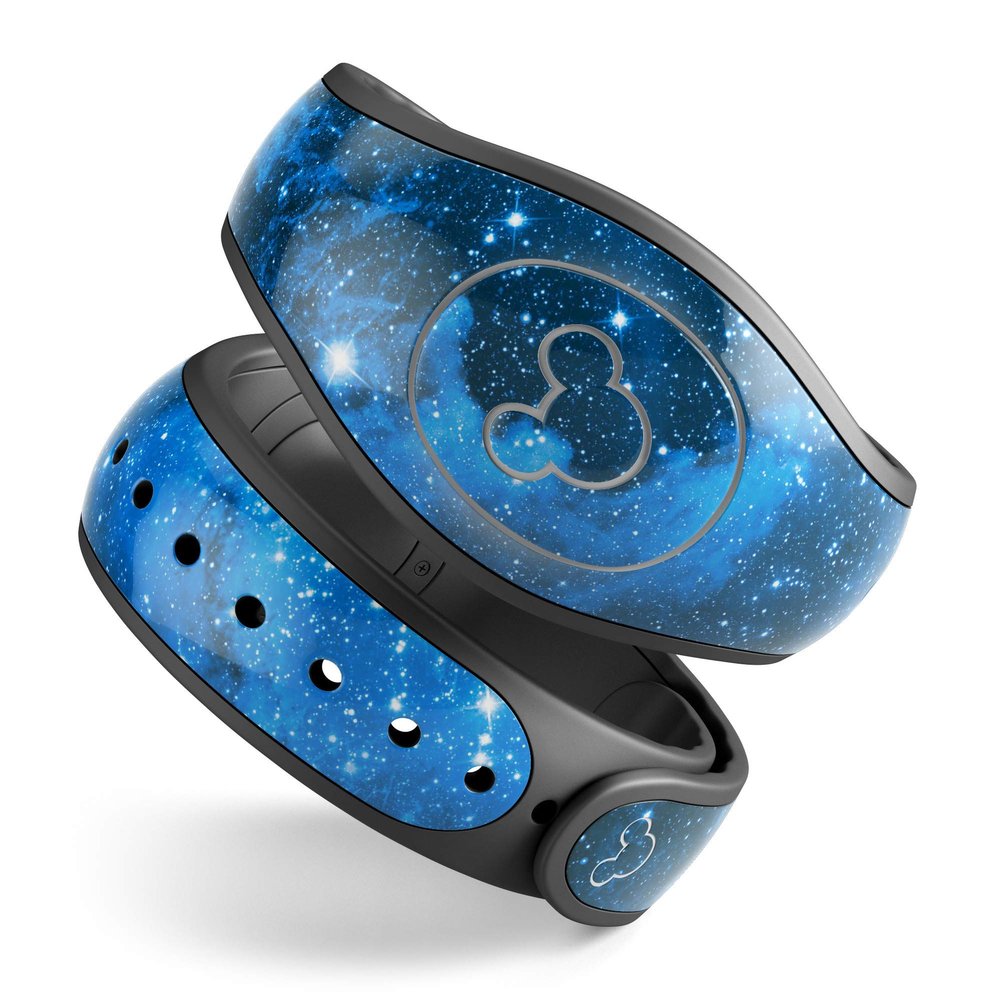 Design Skinz Blue Hue Nebula Premium Vinyl Decal Wrap Cover for The Disney MagicBand+ (Fits MagicBand+ for Disney Parks)