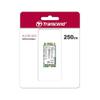 Transcend MTS425 M.2 2242 SATA III SSD 250GB, Up to 500MB/s, Compatible with Ultrabook, Laptop, PC, Desktop, 3D TLC NAND Flash Internal Solid State Drive, LDPC Error Correction, SLC Cache, B+M Key view 2