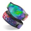 Design Skinz Neon Splatter Universe Premium Vinyl Decal Wrap Cover for The Disney MagicBand+ (Fits MagicBand+ for Disney Parks) view 1