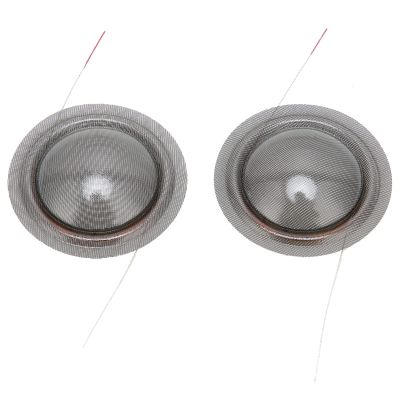 ASHATA 2Pcs Tweeter Voice Coil, 25 Core 44mm Transparent Dome Tweeter Film Replacement DIY Repair Part for Speaker