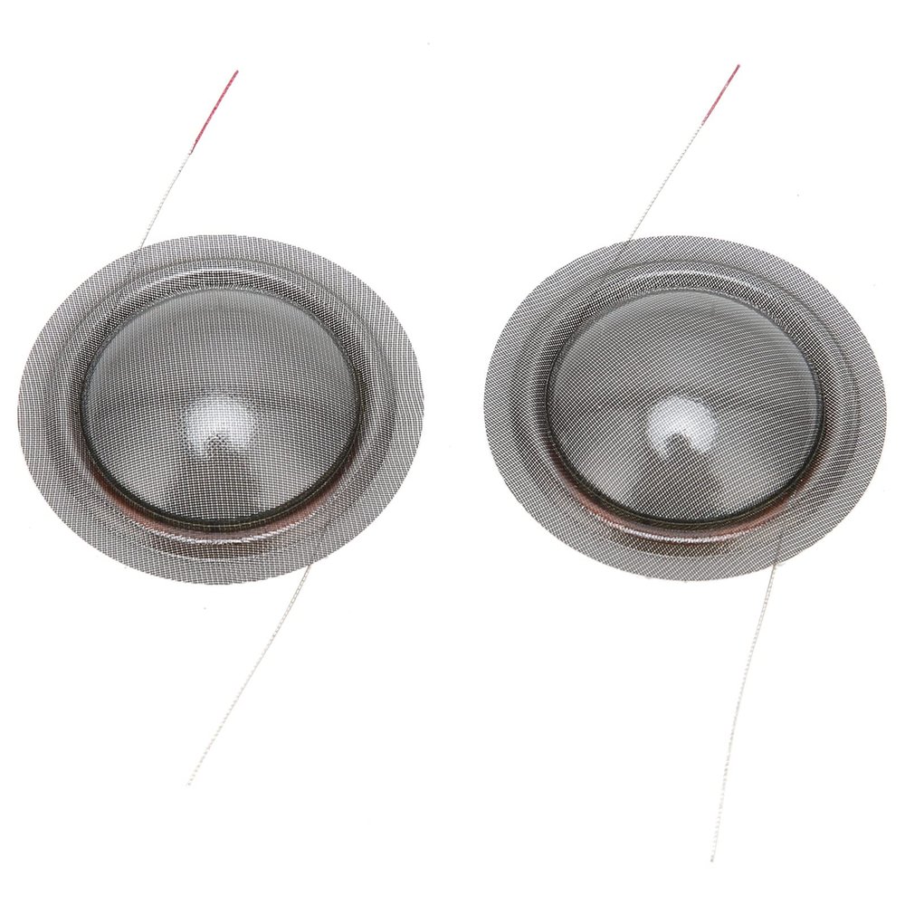 ASHATA 2Pcs Tweeter Voice Coil, 25 Core 44mm Transparent Dome Tweeter Film Replacement DIY Repair Part for Speaker